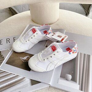 Onitsuka Tiger by Asics White Canvas Sneakers